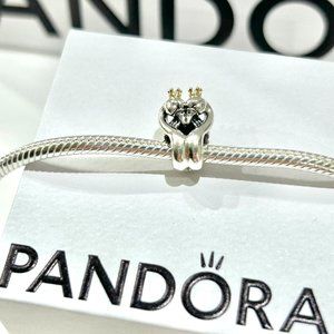 Pandora Two-Tone Swans Charm